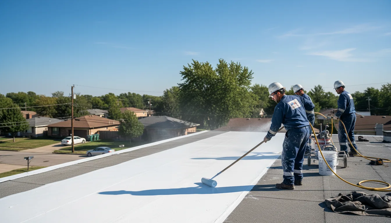 Commercial roof coating in Versailles, KY near me